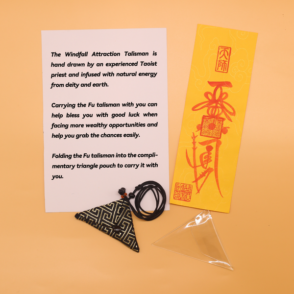 Windfall Wealth Talisman: Bless You Good Luck of Getting Windfall