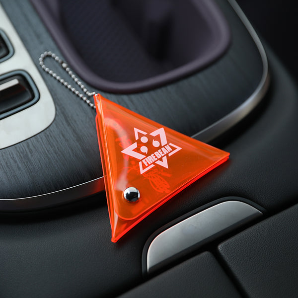 Orange Auspicious Triangle Talisman Pouch