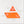 Orange Auspicious Triangle Talisman Pouch