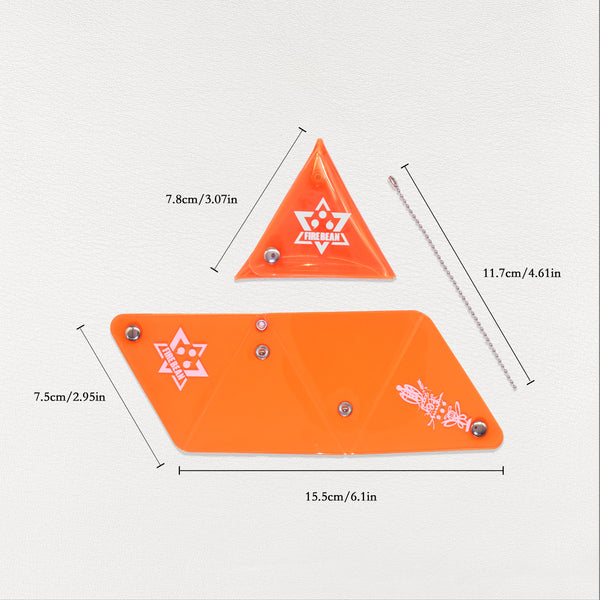 Orange Auspicious Triangle Talisman Pouch