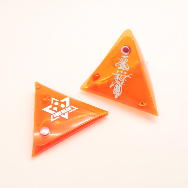 Orange Auspicious Triangle Talisman Pouch