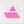 Unveil the magic of love with the Pink Auspicious Triangle Talisman Pouch