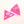 Unveil the magic of love with the Pink Auspicious Triangle Talisman Pouch