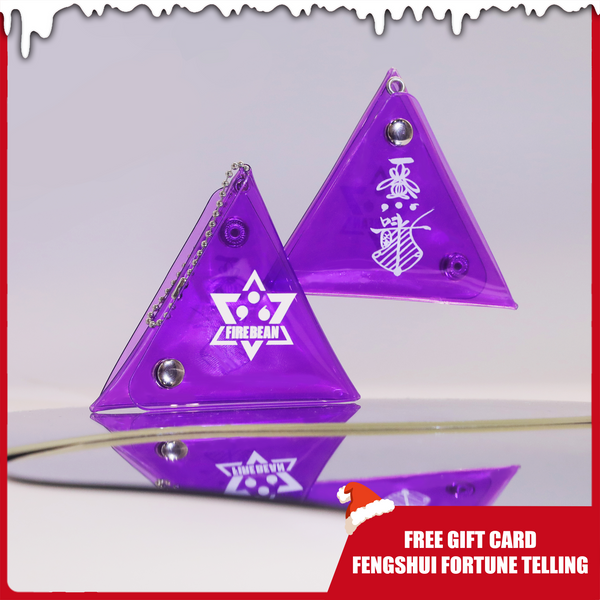 The Purple Auspicious Triangle Talisman Pouch