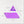 The Purple Auspicious Triangle Talisman Pouch