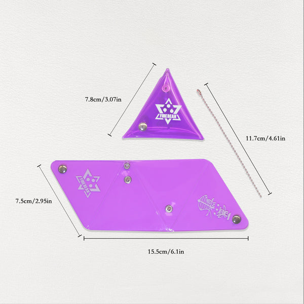The Purple Auspicious Triangle Talisman Pouch