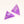 The Purple Auspicious Triangle Talisman Pouch